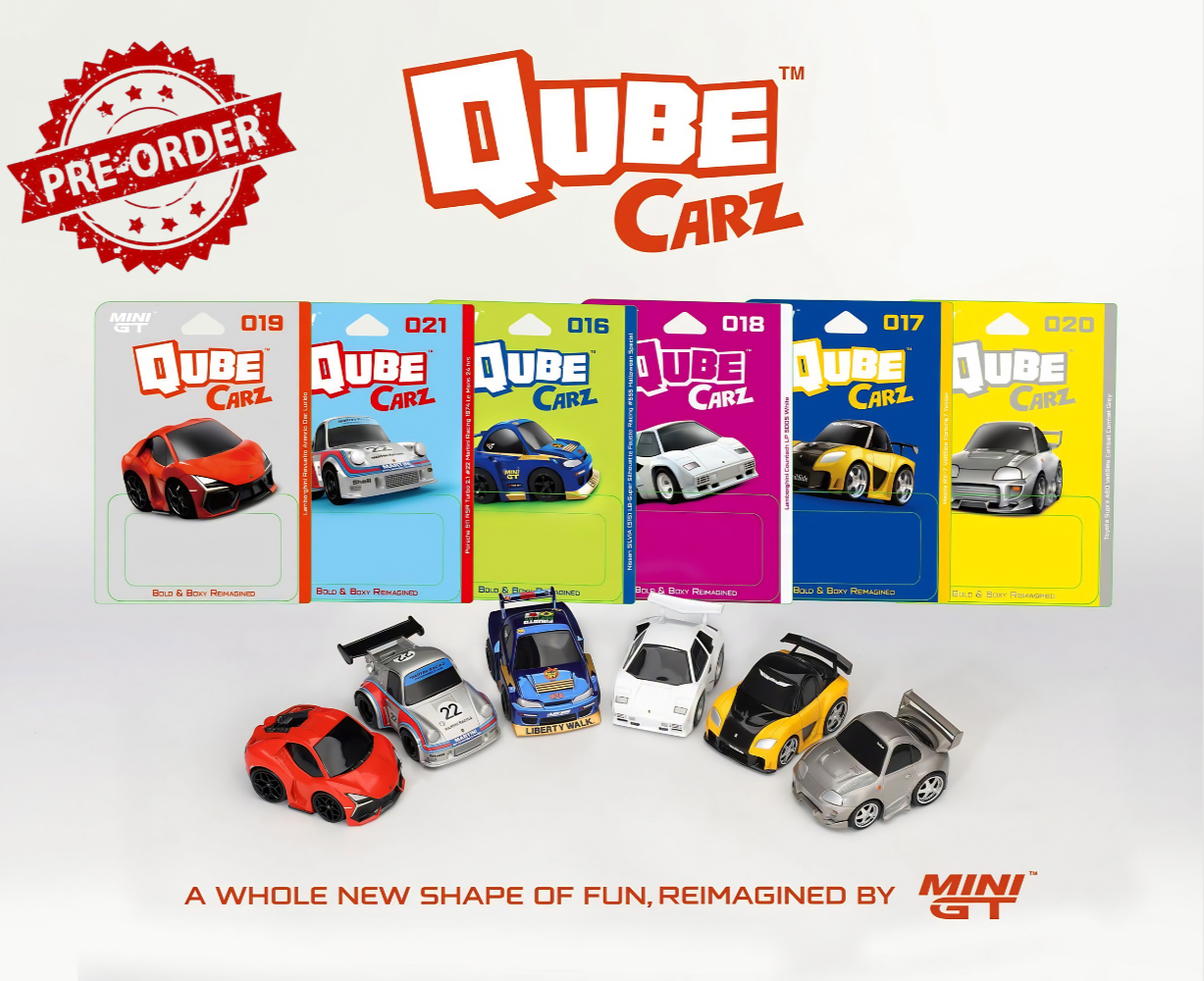 (Pre-order) Mini GT QubeCarz Series 4 #016-021 Full Set of 6 Model Car Set