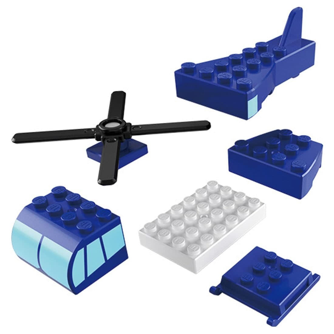 Takara Tomy Tomica Plarail Blocks Helicopter set