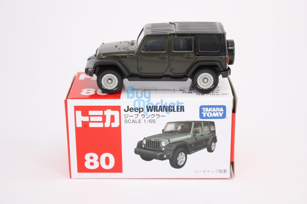 Takara Tomica Tomy #80 Jeep WRANGLER Black Scale 1/65 Diecast Toy Car
