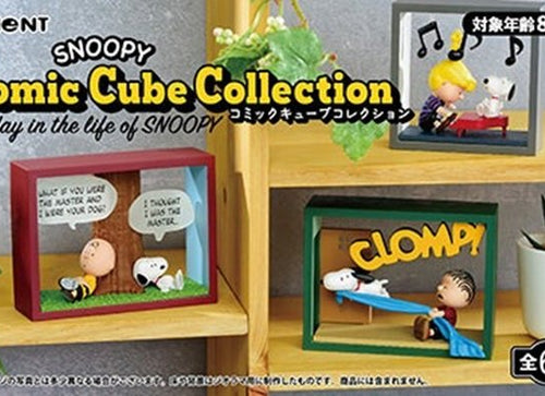 Load image into Gallery viewer, Re-Ment Snoopy Comic Cube Collection One Day in the Life Full Set of 6
