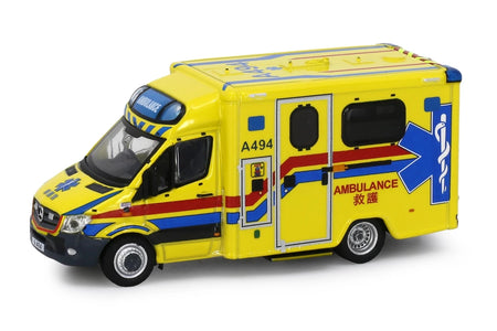Tiny City Die-cast Model Car - MERCEDES-BENZ Sprinter FL HKFSD Ambulance (A294)