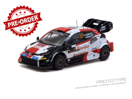 (Pre-order) Tarmac Works 1/64 Toyota GR YARIS Rally1 HYBRID KALLE ROVANPERÄ 2023