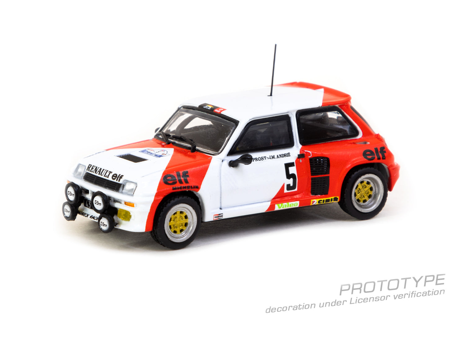 Tarmac Works 1/64 Renault 5 Turbo  Rallye du Var 1982 Alain Prost