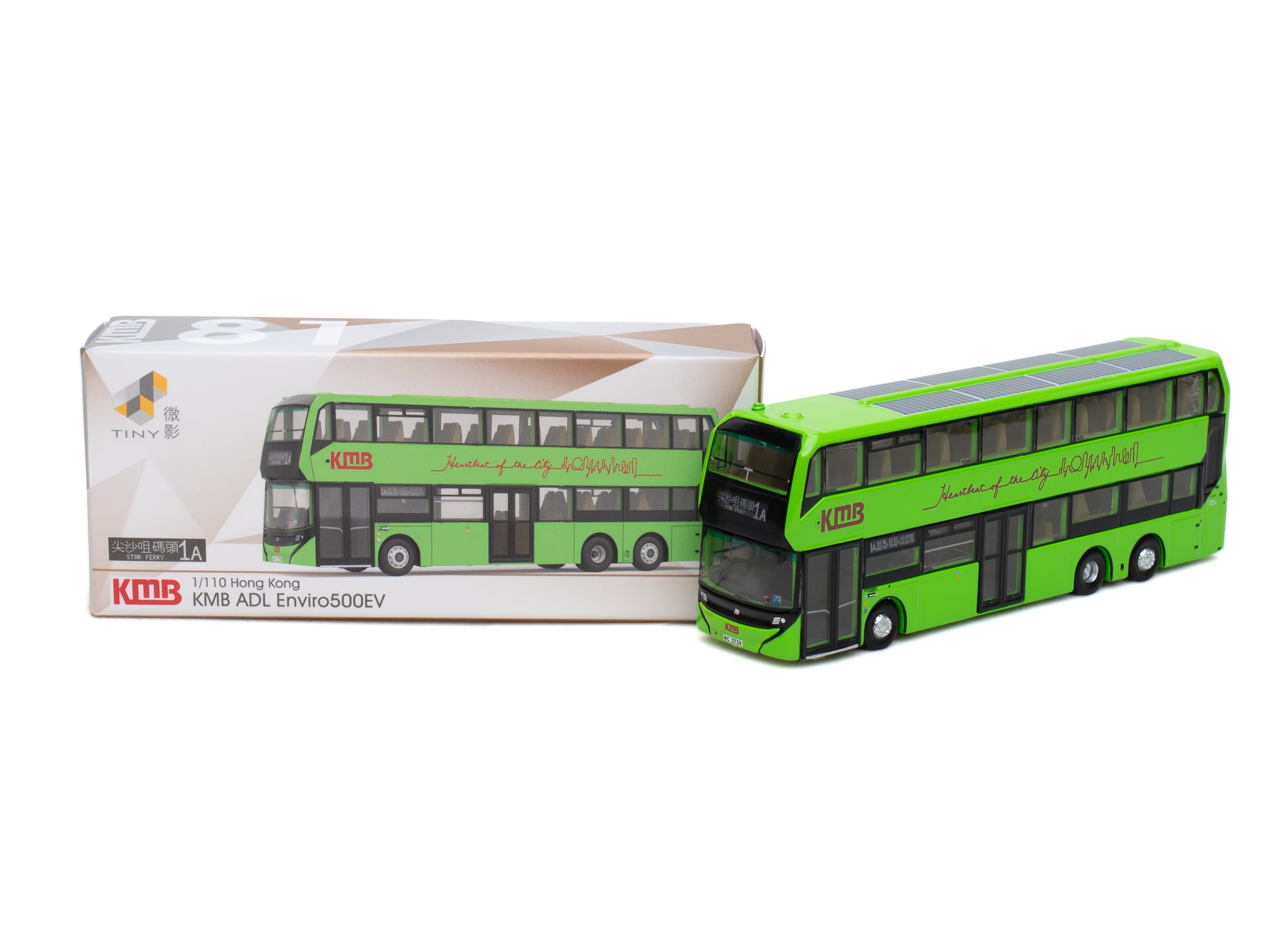 Tiny City Die-cast KMB81 Model Bus - KMB ADL Enviro500EV (1A)