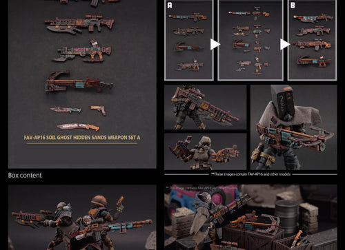 Load image into Gallery viewer, TOYS ALLIANCE x Acid Rain FAV-AP16 Soil Ghost Hidden Sands Weapon Set A
