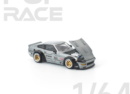 Load image into Gallery viewer, (Pre-order) POP RACE 1/64 PANDEM 280ZX RAW METAL Diecast Model Car
