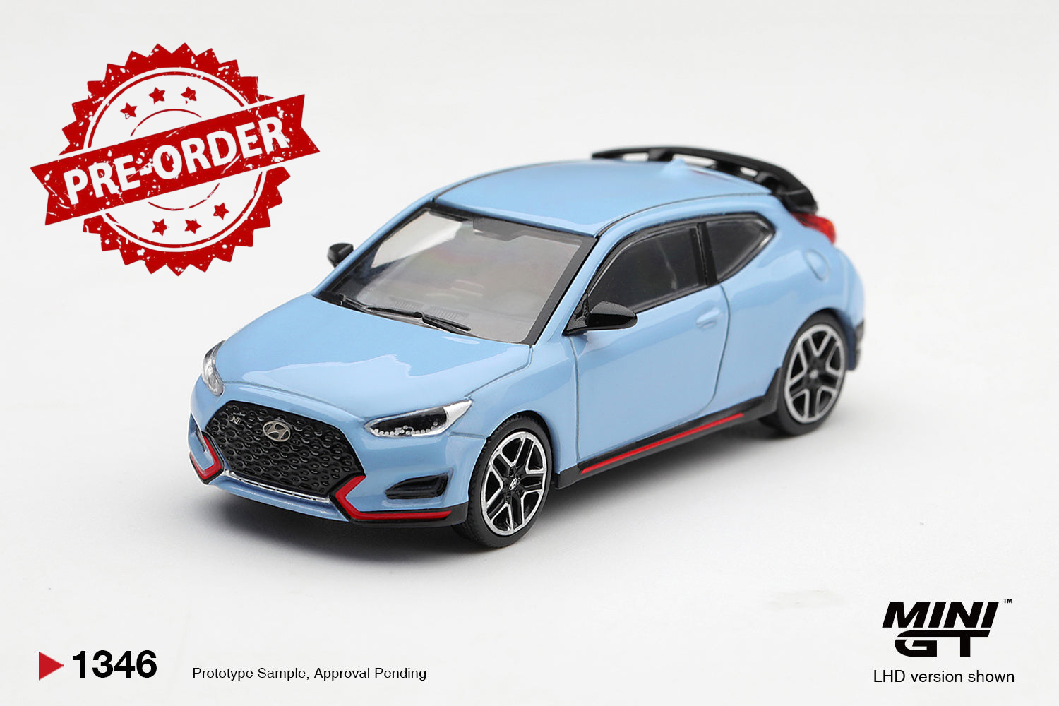 (Pre-order) Mini GT #1346 Hyundai Veloster N Performance Blue LHD