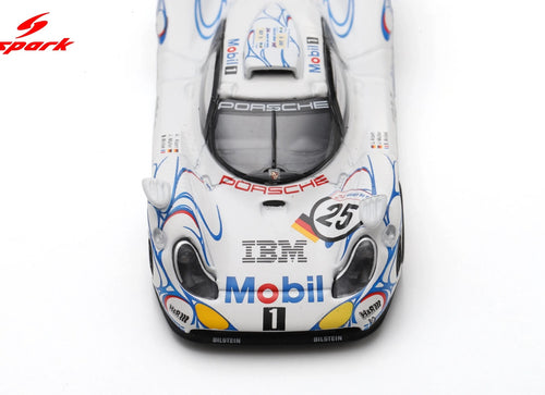 Load image into Gallery viewer, (Pre-order) Spark Porsche 911 GT1 No.25 2nd Le Mans 24H 1998 Diecast Model Car
