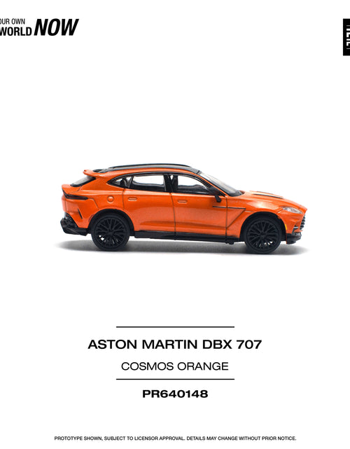 Load image into Gallery viewer, POPRACE 1/64 ASTON MARTIN DBX 707 - COSMOS ORANGE Model Car

