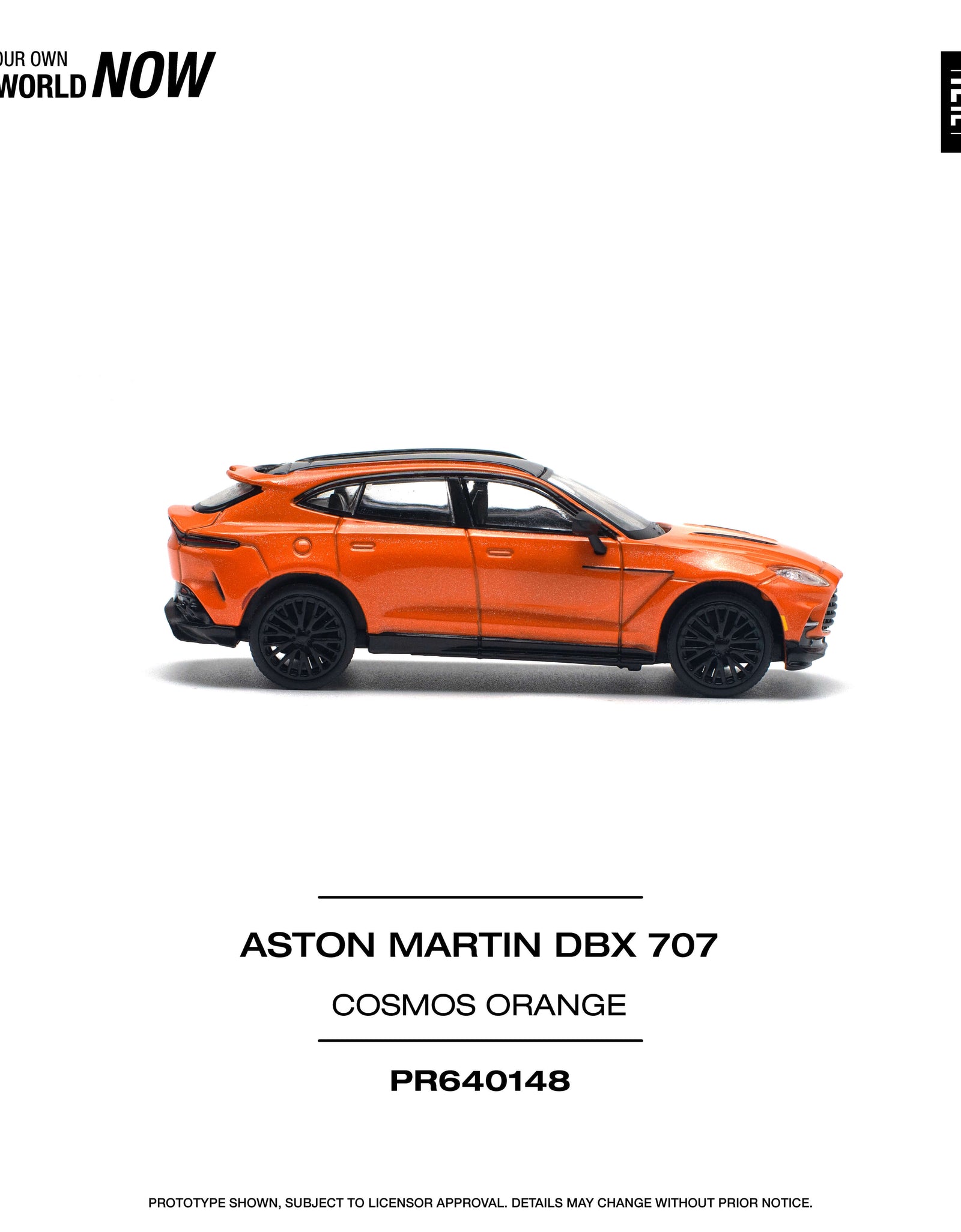 POPRACE 1/64 ASTON MARTIN DBX 707 - COSMOS ORANGE Model Car