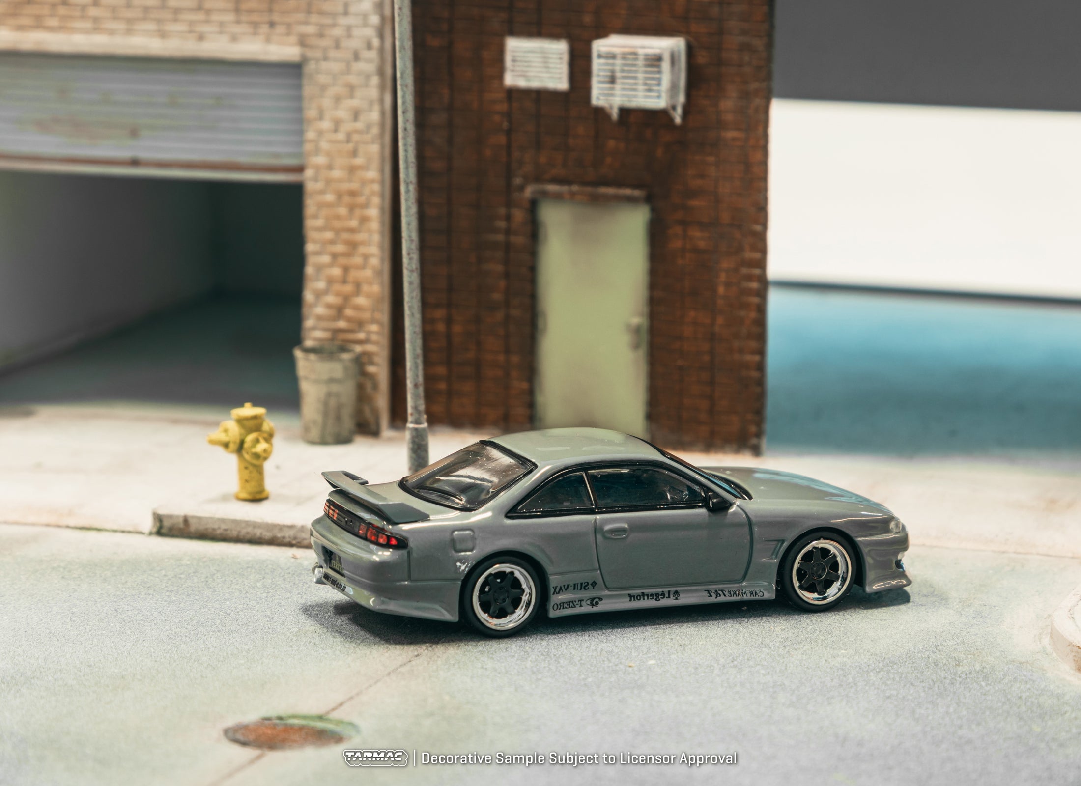 Tarmac Works 1/64 VERTEX Silvia (S 14) Grey Diecast Model Car