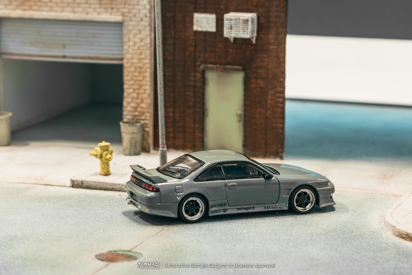 Tarmac Works 1/64 VERTEX Silvia (S 14) Grey Diecast Model Car