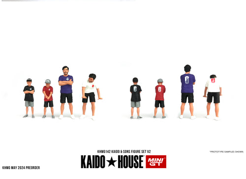 Load image into Gallery viewer, KaidoHouse X Mini GT 1/64 Figure Set Kaido &amp; Sons V2 Mini Figures
