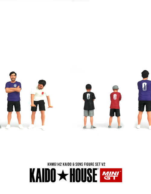 Load image into Gallery viewer, KaidoHouse X Mini GT 1/64 Figure Set Kaido &amp; Sons V2 Mini Figures
