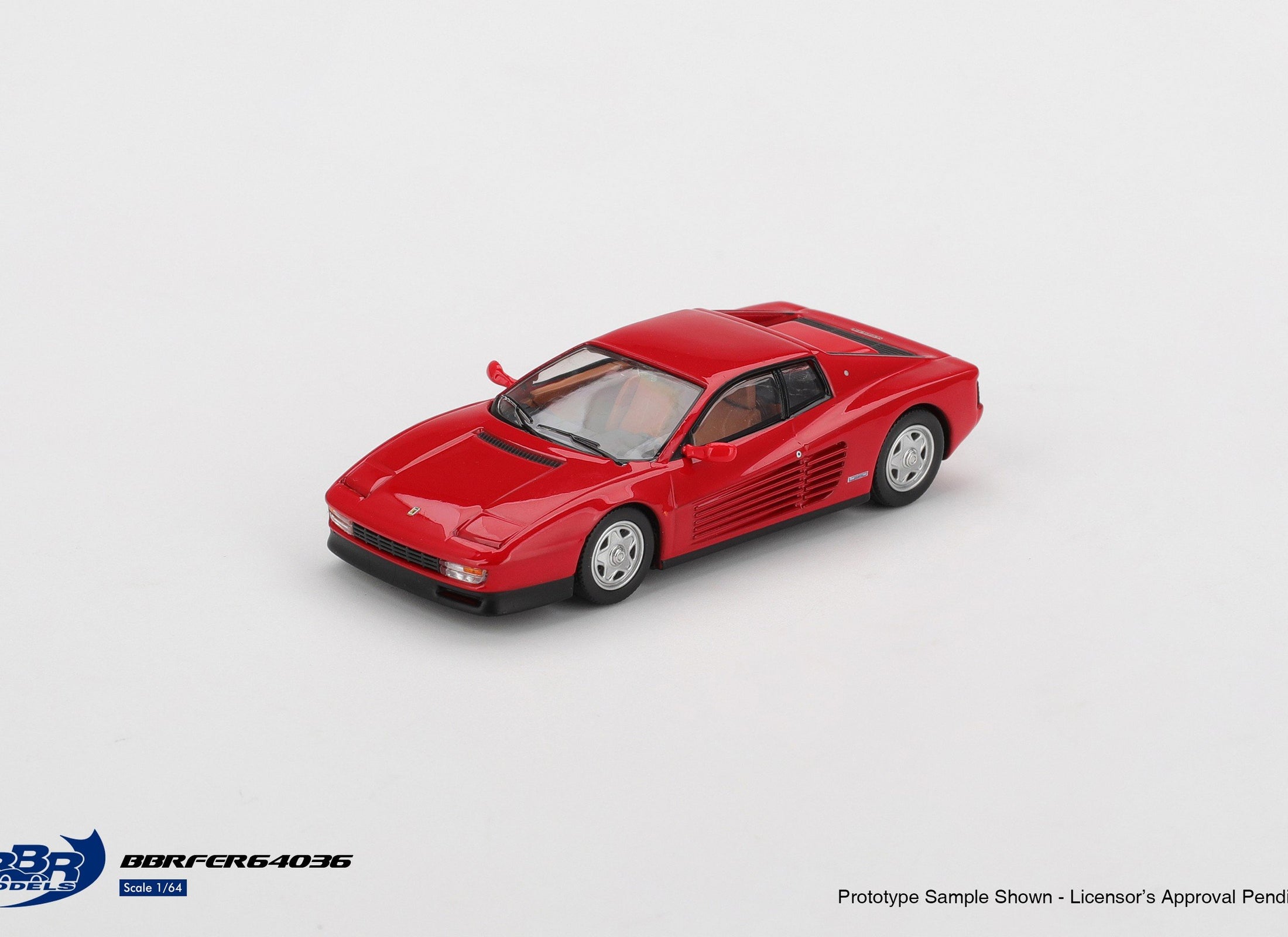 (Pre-order) BBR 1/64 1987 Ferrari Testarossa Rosso Corsa Model Car #BBRFER64036