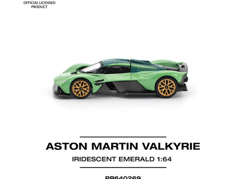 Load image into Gallery viewer, (Pre-order) POPRACE 1/64 ASTON MARTIN VALKYRIE IRIDESCENT EMERALD Model Car
