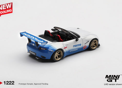 Load image into Gallery viewer, (Pre-order) MINI GT #1222 Mazda Miata MX-5 (ND) Pandem IMSA LHD Diecast Car

