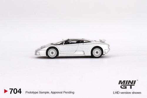 Load image into Gallery viewer, Mini GT #704 Bugatti EB110 GT Grigio Chiaro LHD Diecast Model Car
