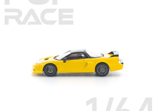 Load image into Gallery viewer, (Pre-order) POPRACE 1/64 HONDA NSX-R YELLOW Diecast Model Car
