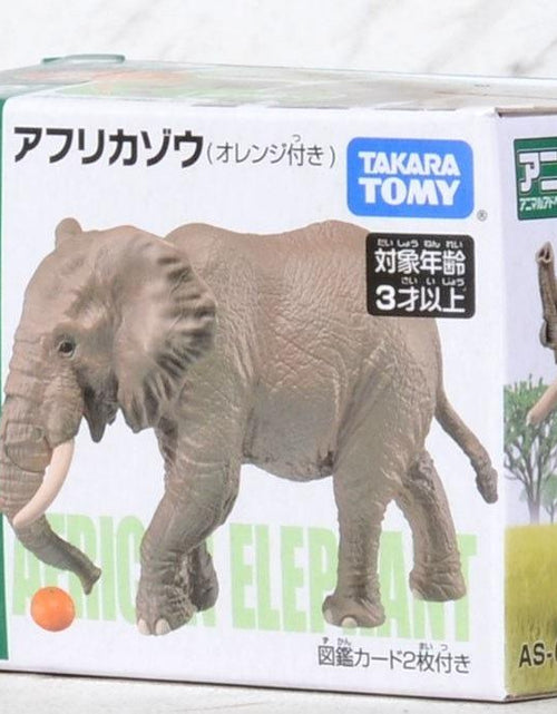 Load image into Gallery viewer, Takara Tomy ANIA AS - 02 African Elephant (w/orange) animal Action Figure
