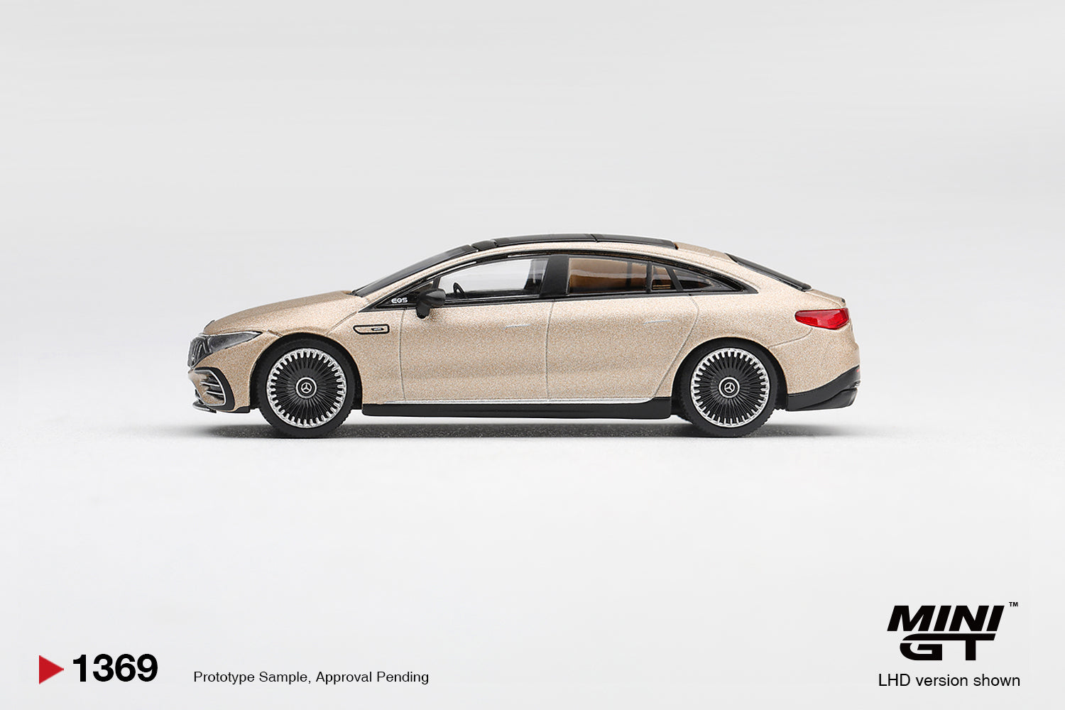 (Pre-order) Mini GT #1369 Mercedes AMG EQS 53 Signature Kalahari Gold RHD