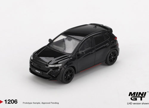Load image into Gallery viewer, (Pre-order) MINI GT #1206 1/64 Hyundai KONA N Phantom Black Diecast Model Car
