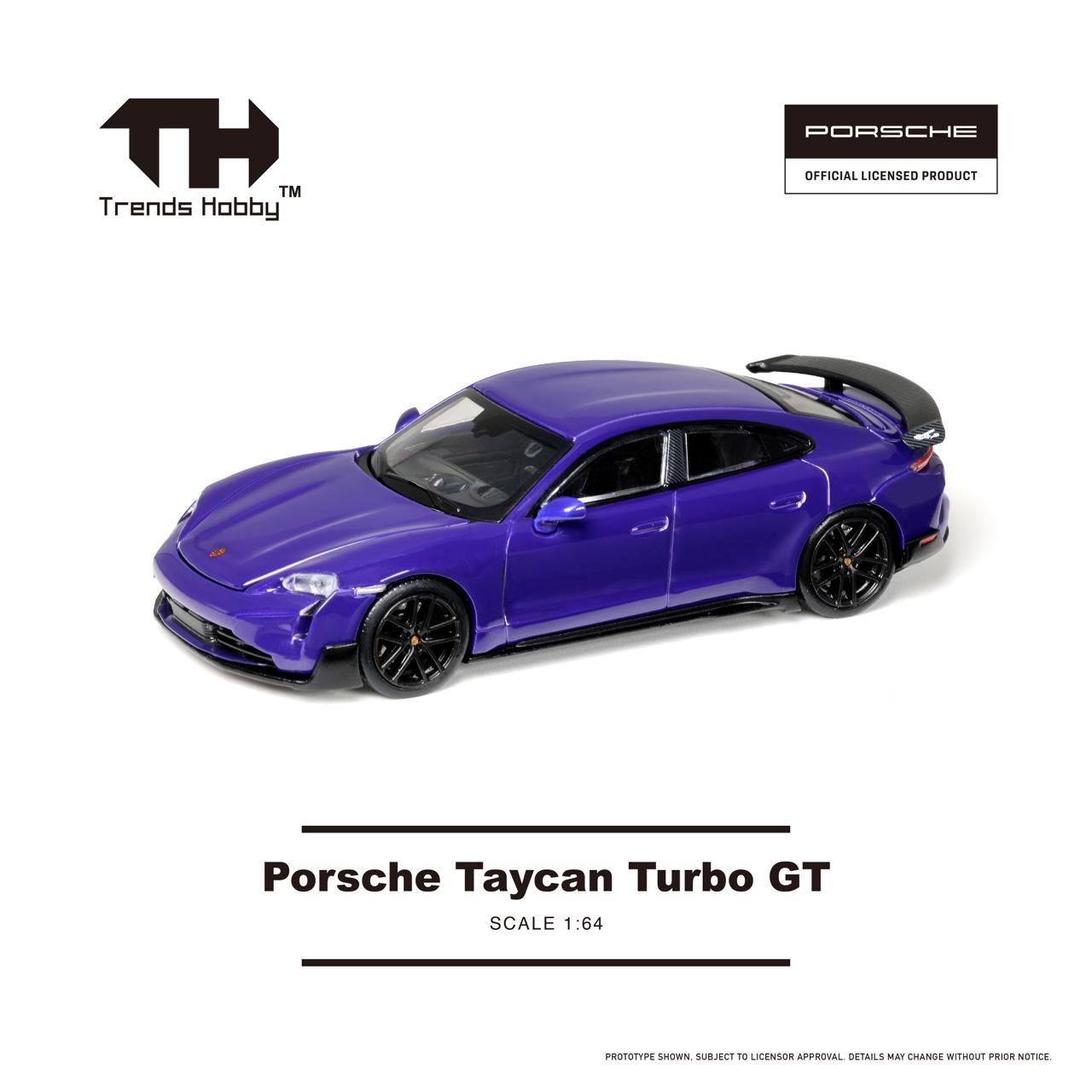(Pre-order) Trends Hobby Diecast 1/64 Porsche Taycan Turbo GT (Purple) #241087A