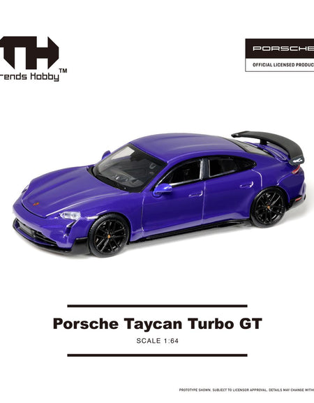 Trends Hobby Diecast 1/64 Porsche Taycan Turbo GT (Purple) #241087A
