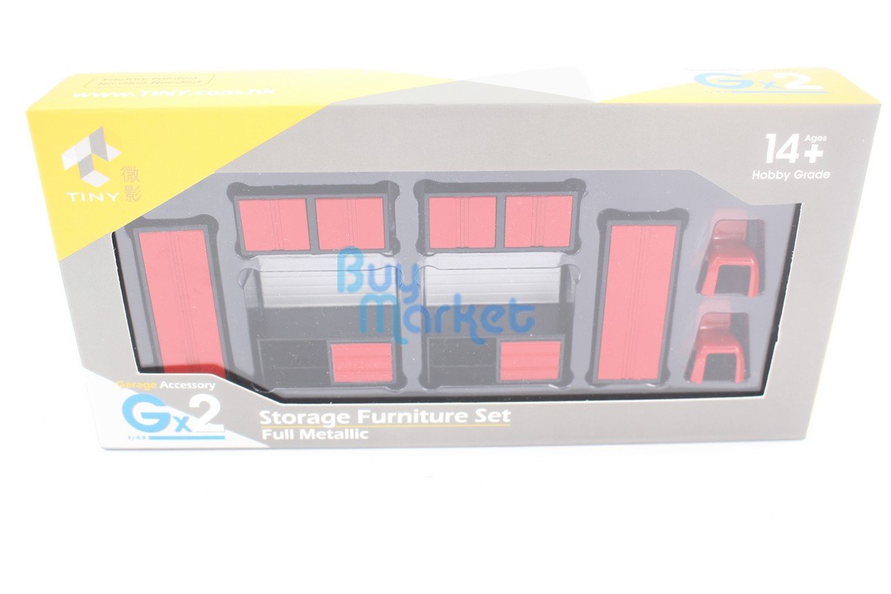 TINY Hong Kong 1/43 Gx2 Garage accessory Counter Full Metallic Paint Dioramas