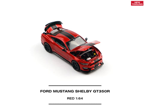 Load image into Gallery viewer, (Pre-order) POPRACE 1/64 - FORD MUSTANG SHELBY GT350R Diecast Model Car
