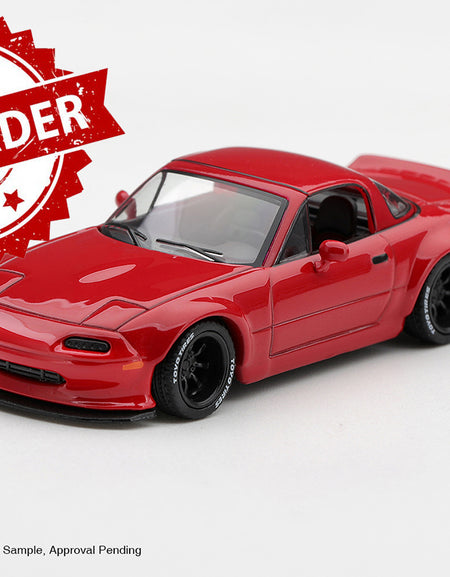 (Pre-order) Mini GT #1421 Mazda MX-5 (NA) Pandem Classic Red LHD Diecast Model