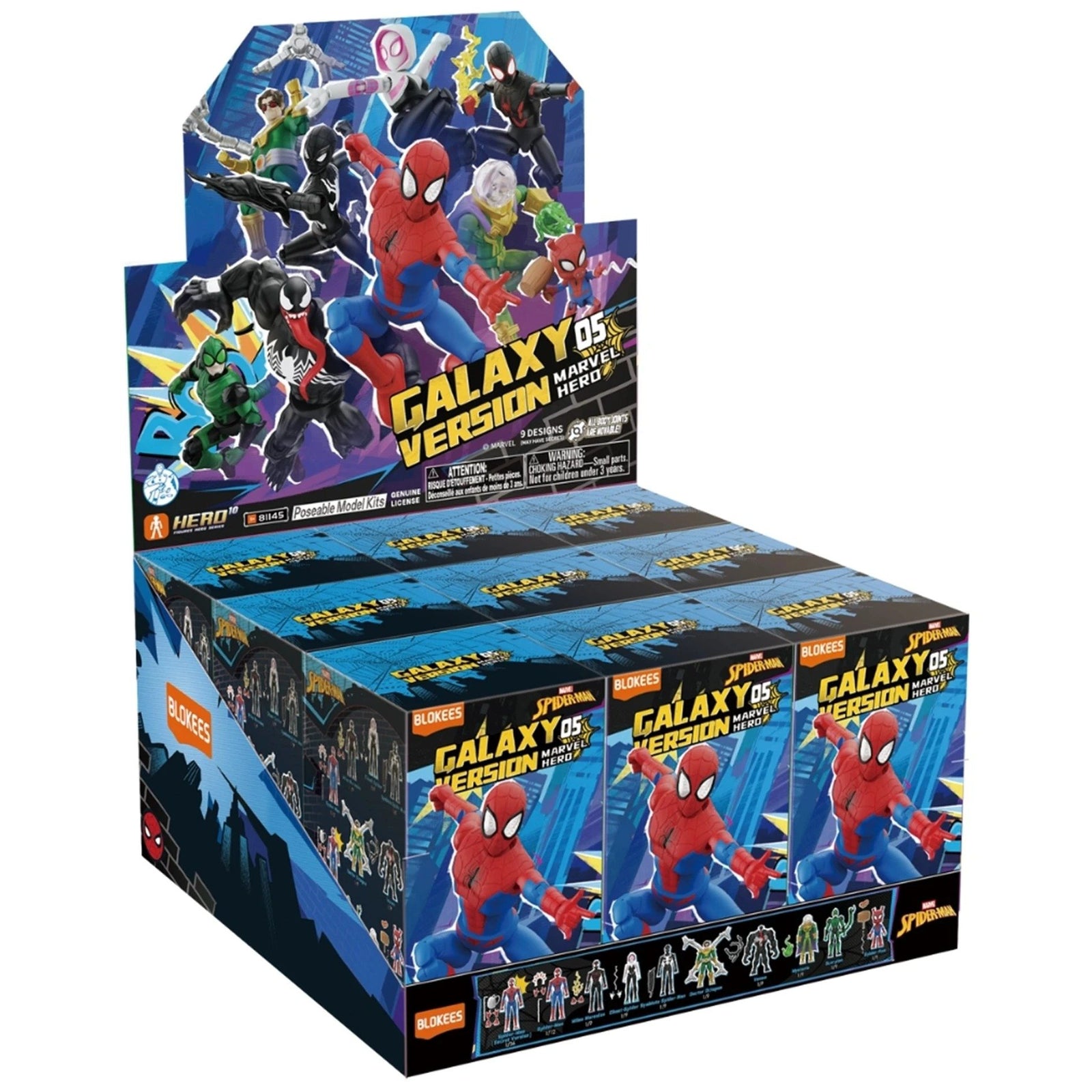 Blokees Figures Marvel Infinity SAFA 81145 Galaxy Version 05 (Full Set of 9)