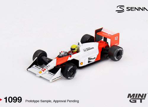 Load image into Gallery viewer, (Pre-order) MINI GT #1099 McLaren MP4/4 12 Ayrton Senna 1988 Japanese Grand Prix

