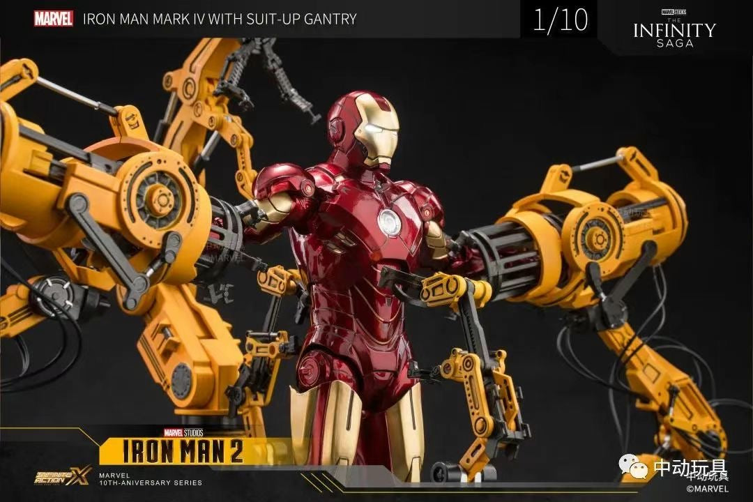 ZD Toys Marvel Avengers 1/10 MK4 & Suit-up Gantry Action Figure Set