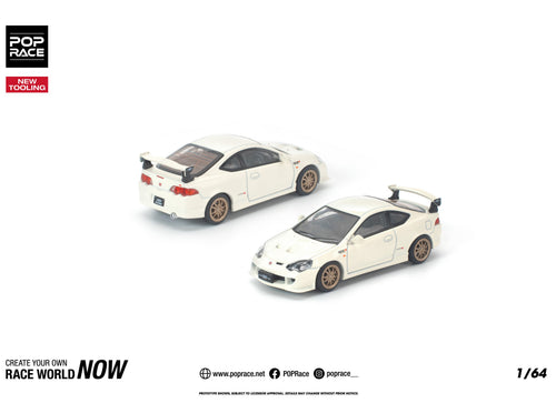 Load image into Gallery viewer, (Pre-order) POP RACE 1/64 HONDA DC5 MUGEN WHITE Diecast Model Car
