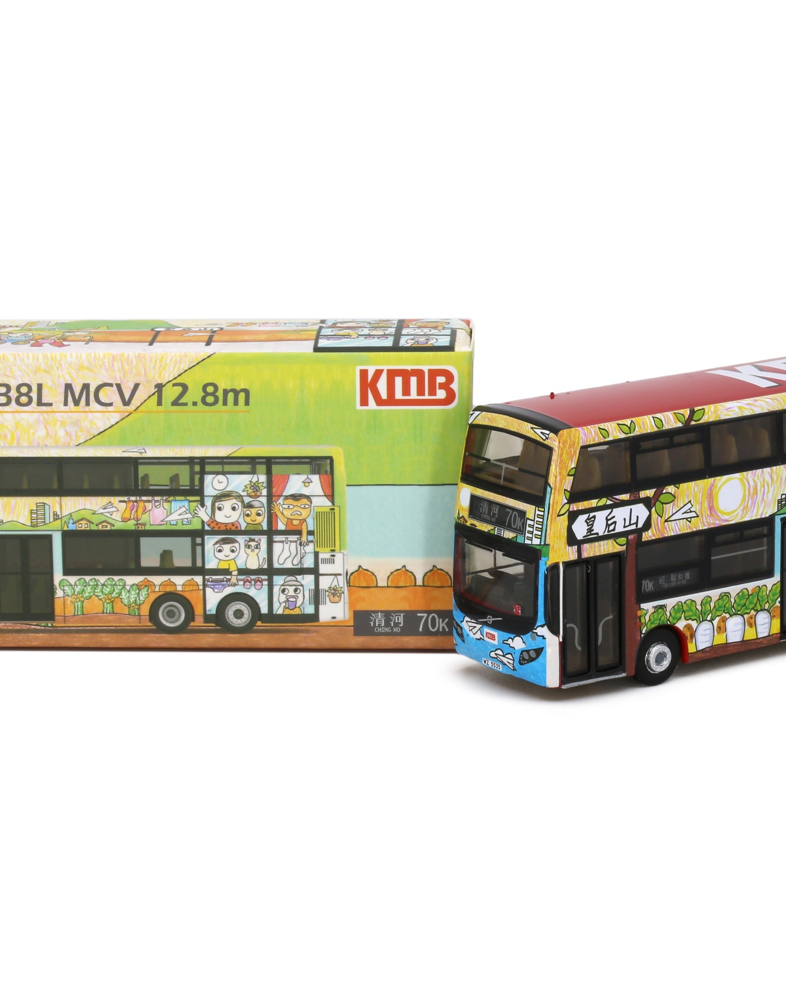 Tiny City Die-cast Model Car - KMB VOLVO B8L MCV 12.8m (70K) Queen's Bus