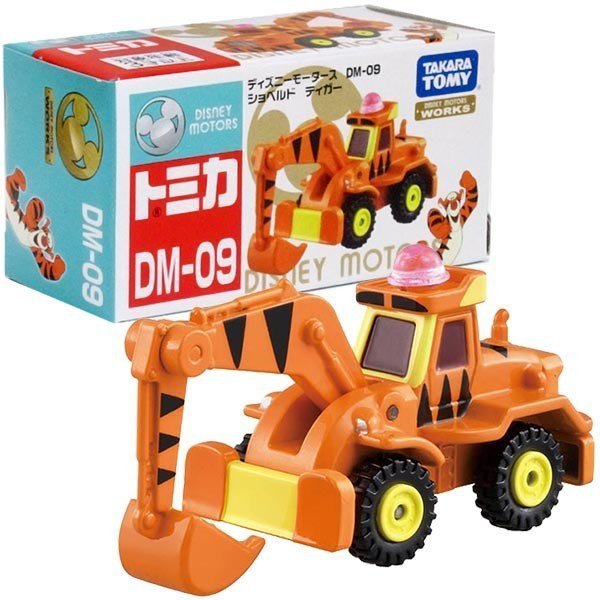 Takara Tomy Tomica Disney Motors DM-09 Shovel Tiger Mini Diecast Car
