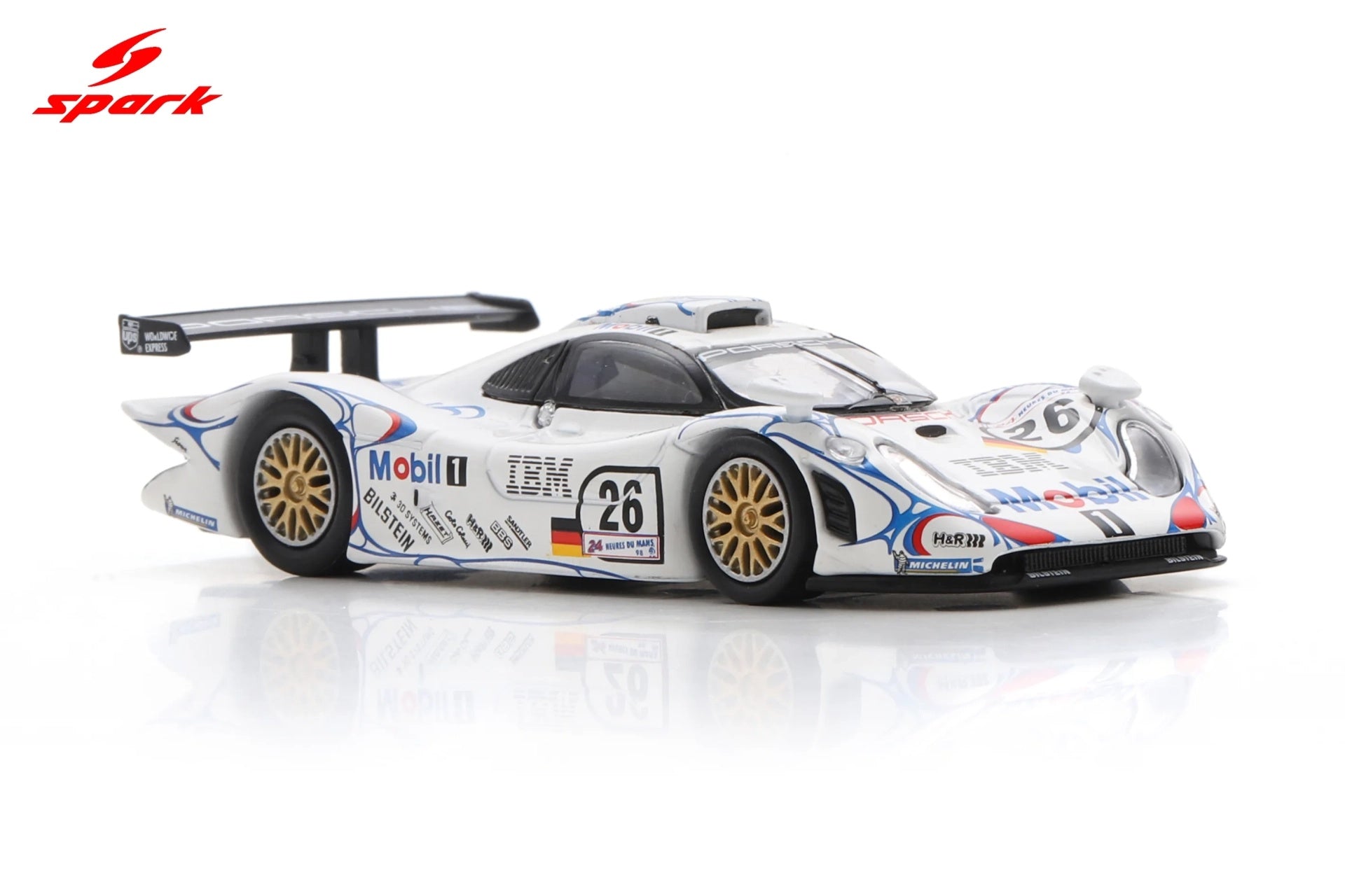 (Pre-order) Spark Porsche 911 GT1 No.26 Winner Le Mans 24H 1998 Diecast Model