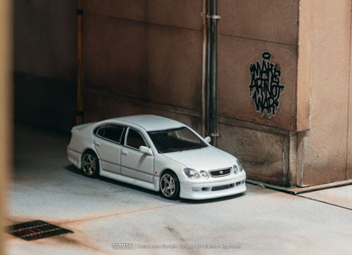 Load image into Gallery viewer, (Pre-order) Tarmac Works 1/64 VERTEX Toyota Aristo JZS161 White Diecast Car

