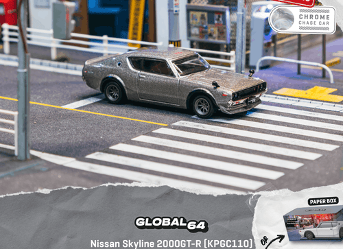 Load image into Gallery viewer, (Pre-order) Tarmac Works 1/64 Nissan Skyline 2000GT-R (KPGC110) Silver
