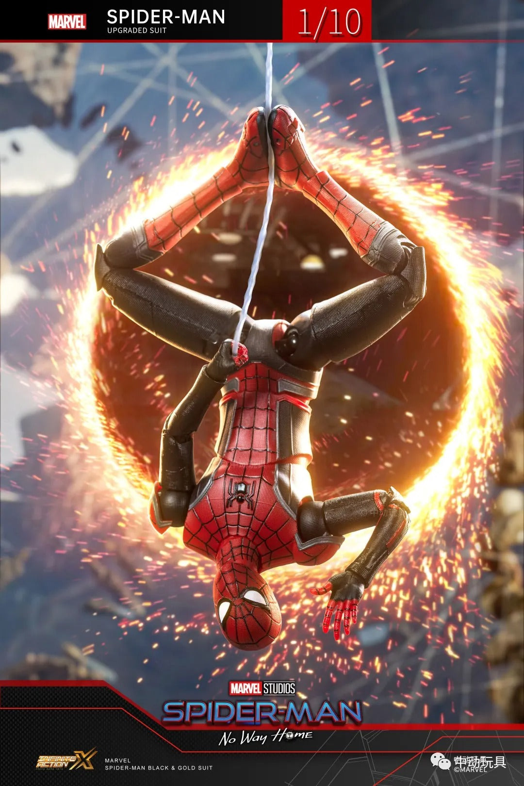 ZD Toys Marvel Avengers 1/10 Spiderman Upgraded Suit No Way Home Action Figure