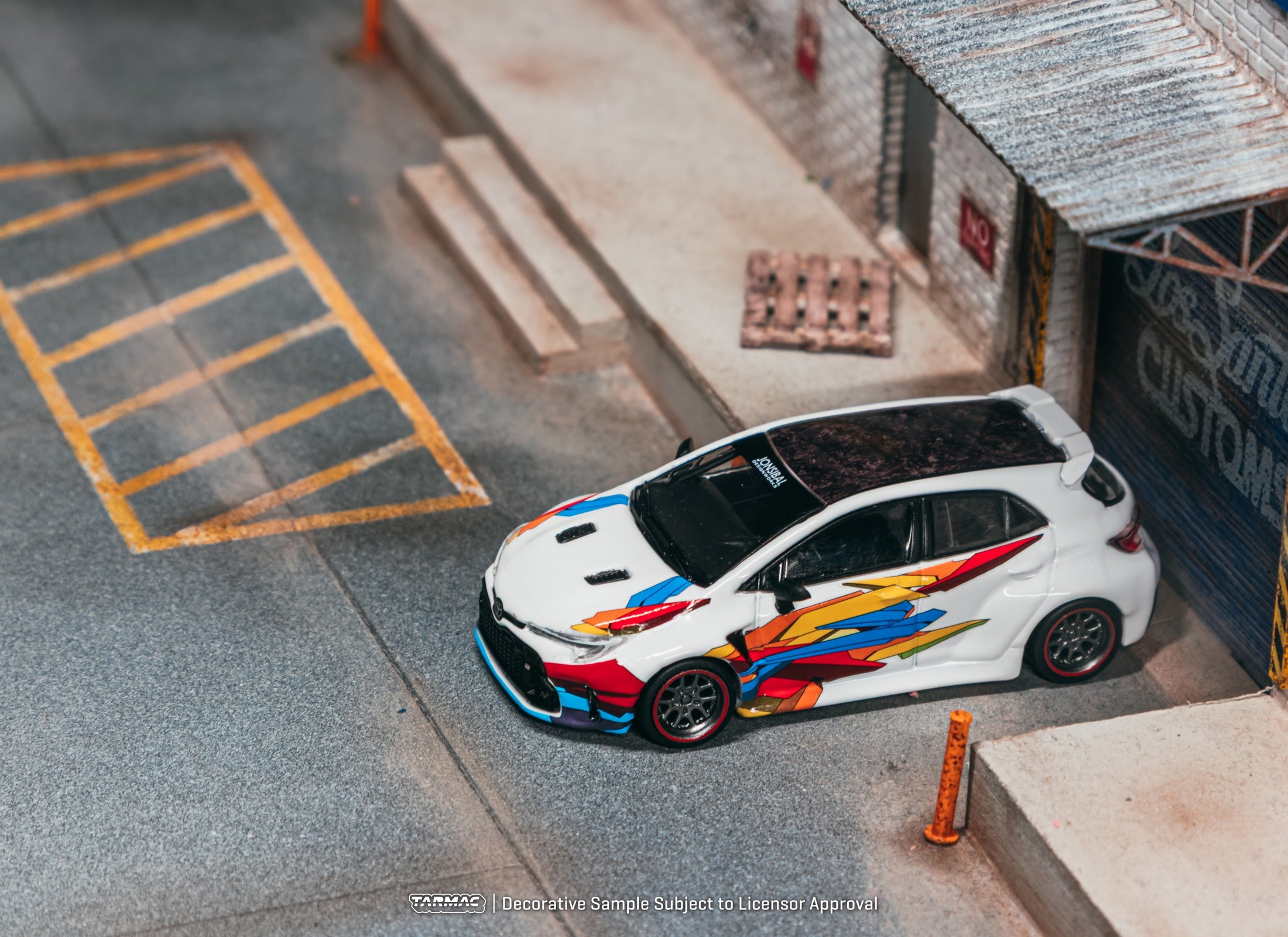 (Pre-order) Tarmac Works 1/64 Toyota GR Corolla Widebody White Model Diecast Car