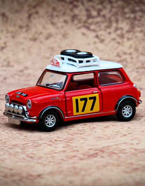 Load image into Gallery viewer, TINY Hong Kong #177 Mini Cooper Rally Red Mk1 Scale 1:50 Diecast Mini  Car
