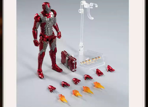 Load image into Gallery viewer, ZD Toys Marvel Avengers 1/10 Iron Man MK5 Action Figure with Lighting Function
