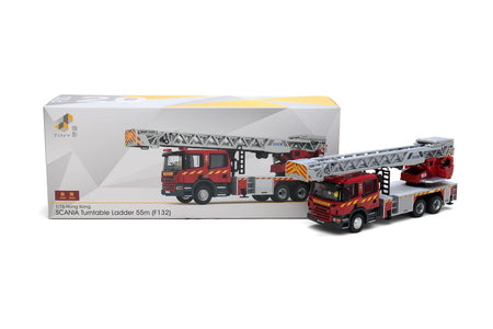 Tiny City Die-cast Model Car 1/76 - Scania HKFSD Turntable Ladder 55M (F132)