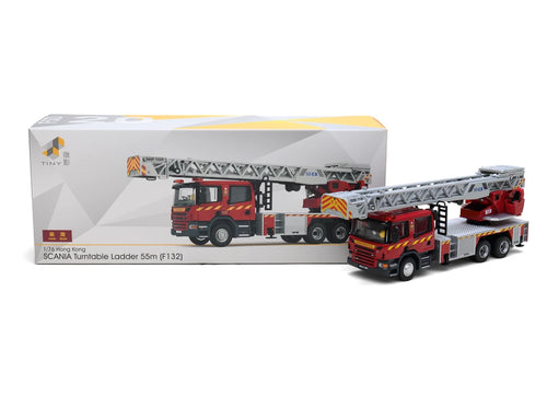 Load image into Gallery viewer, Tiny City Die-cast Model Car 1/76 - Scania HKFSD Turntable Ladder 55M (F132)
