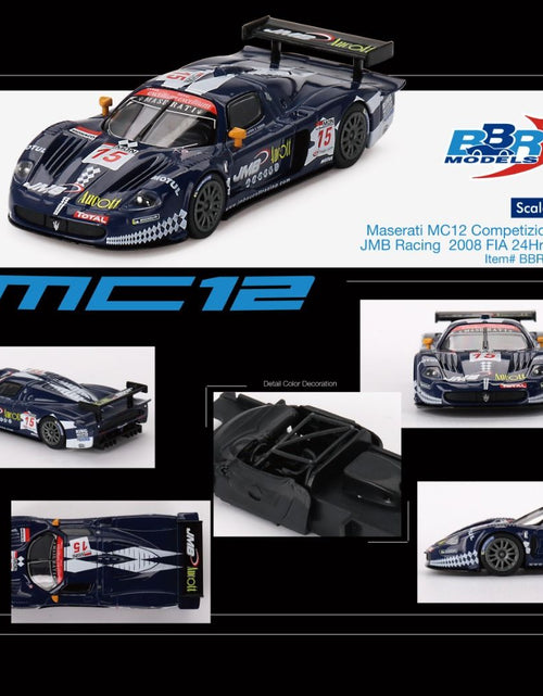 Load image into Gallery viewer, BBR 1:64 Maserati MC12 Competizione #15 JMB Racing 2008 FIA 24Hr Spa
