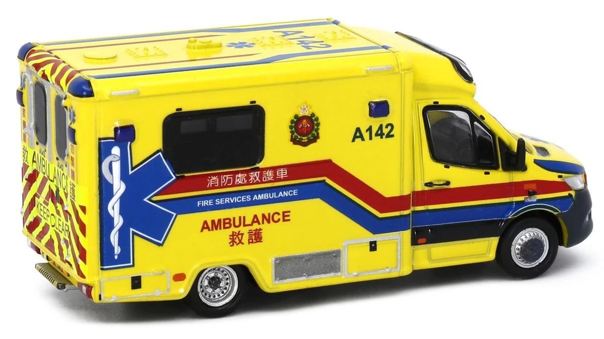 Tiny FSD 08 Die-cast Model Car - MERCEDES-BENZ Sprinter FL HKFSD Ambulance A142