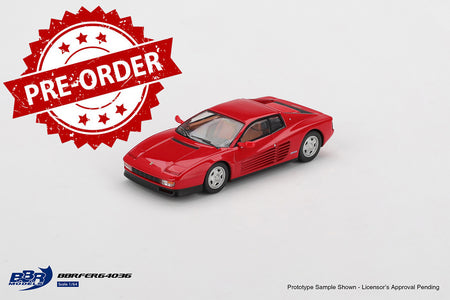 (Pre-order) BBR 1/64 1987 Ferrari Testarossa Rosso Corsa Model Car #BBRFER64036