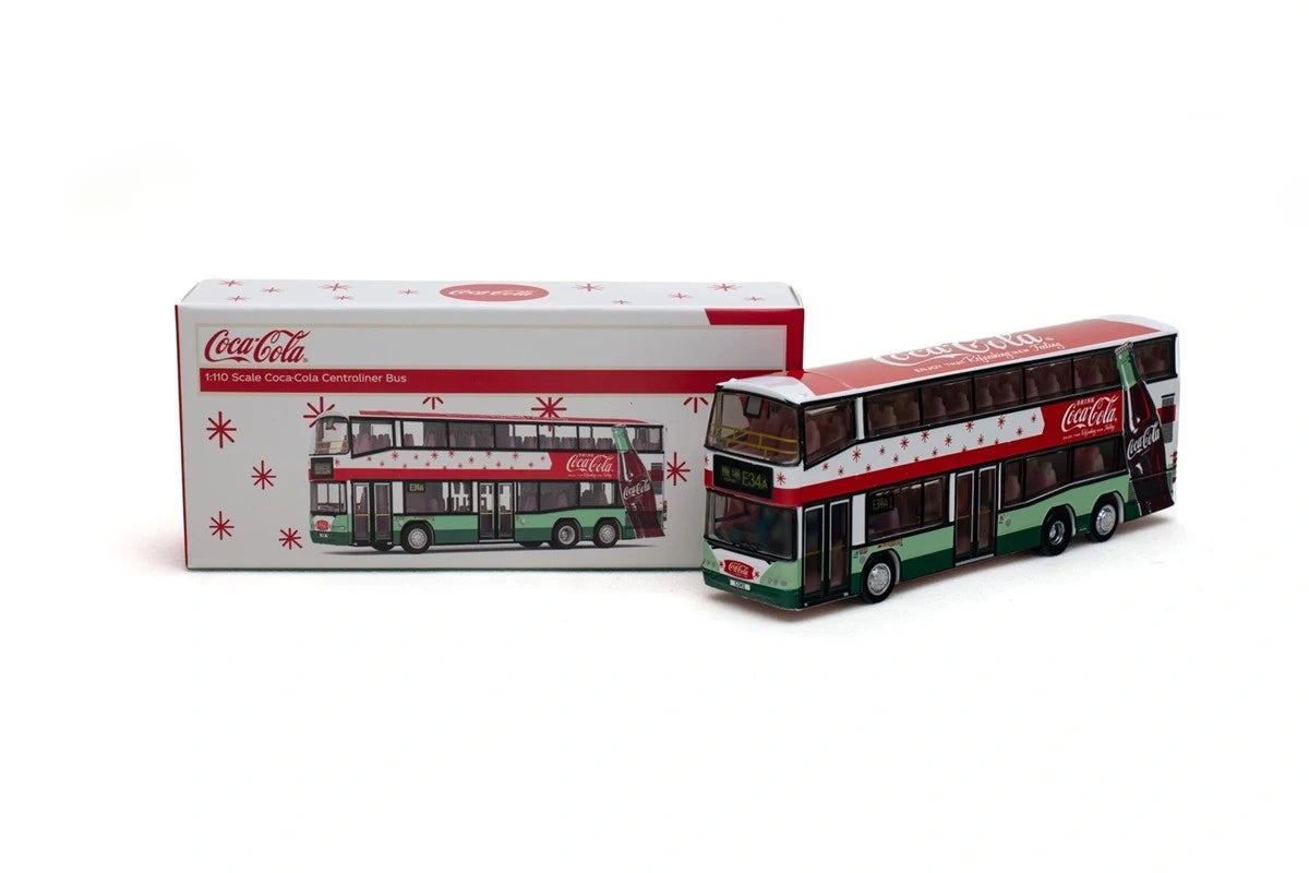 Tiny City Die-cast Model Car 1/110 Centroliner Bus Coca-Cola